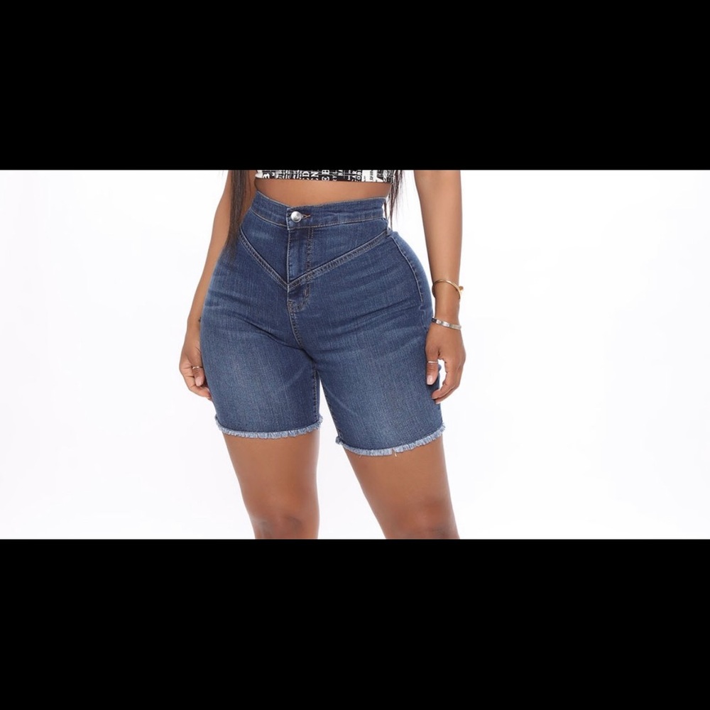 High Waist /Rise Denim Shorts